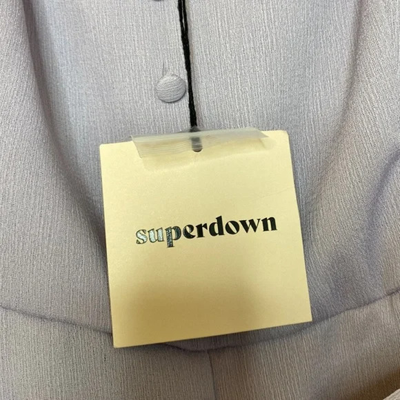 Superdown Revolve Gloria Flutter Jumpsuit Lavender Size Small NWT - Picture 9 of 9